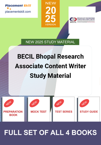 Additional image of BECIL Bhopal Research Associate Content Writer Study Material