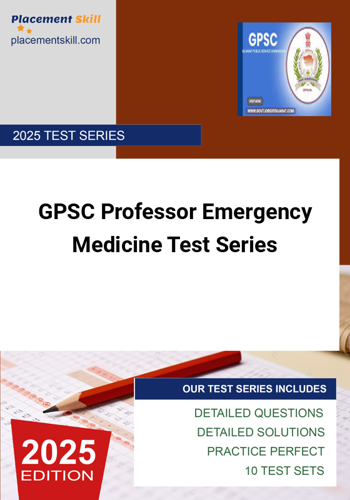 Additional image of GPSC Professor Emergency Medicine Test Series