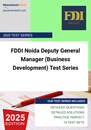 Additional image of FDDI Noida Deputy General Manager Business Development Test Series