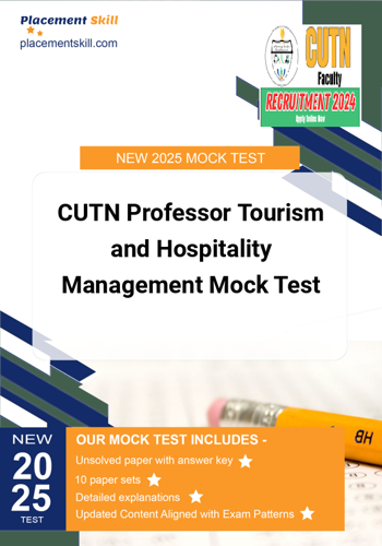 Additional image of CUTN Professor Tourism and Hospitality Management Mock Test
