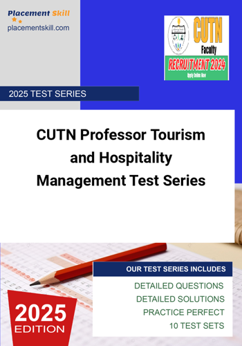 Additional image of CUTN Professor Tourism and Hospitality Management Test Series