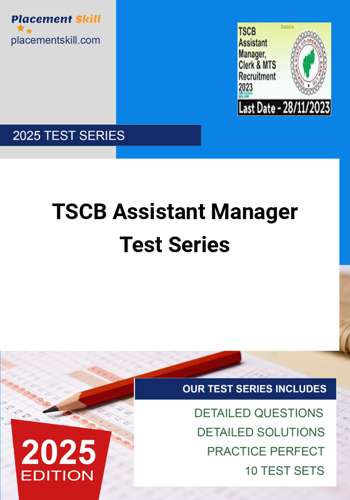 Additional image of TSCB Assistant Manager Test Series