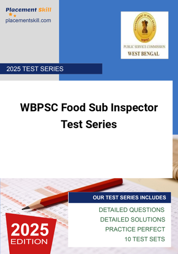 Additional image of WBPSC Food Sub Inspector Test Series