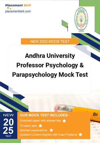 Additional image of Andhra University Professor Psychology & Parapsychology Mock Test