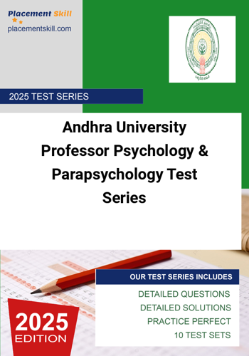 Additional image of Andhra University Professor Psychology & Parapsychology Test Series