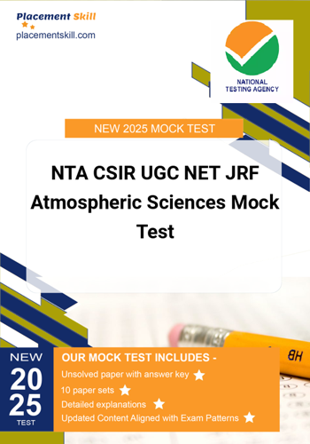 Additional image of NTA CSIR UGC NET JRF Atmospheric Sciences Mock Test