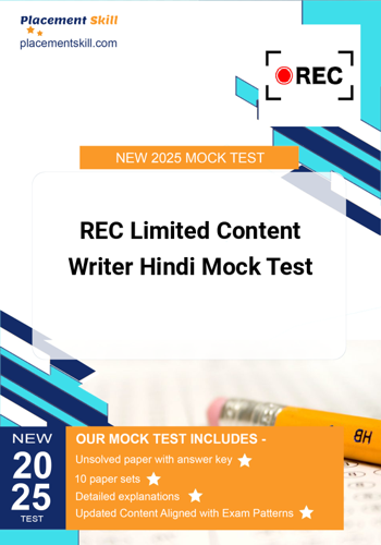 Additional image of REC Limited Content Writer Mock Test