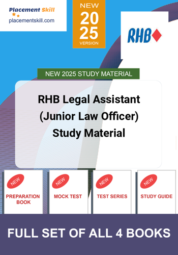 Additional image of RHB Legal Assistant Junior Law Officer Study Material
