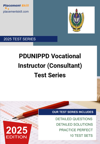Additional image of PDUNIPPD Vocational Instructor Consultant Test Series