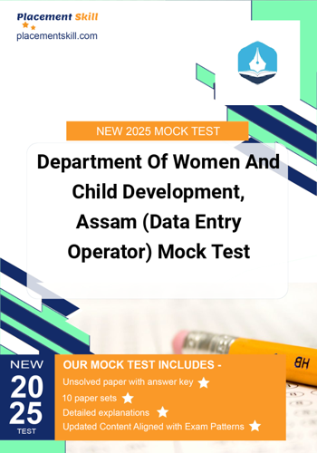 Additional image of Department Of Women And Child Development Assam Data Entry Operator Mock Test