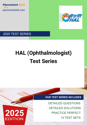 Additional image of HAL Ophthalmologist Test Series