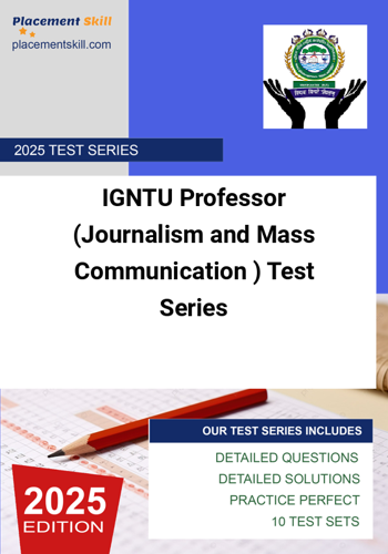 Additional image of IGNTU Professor Journalism and Mass Communication Test Series