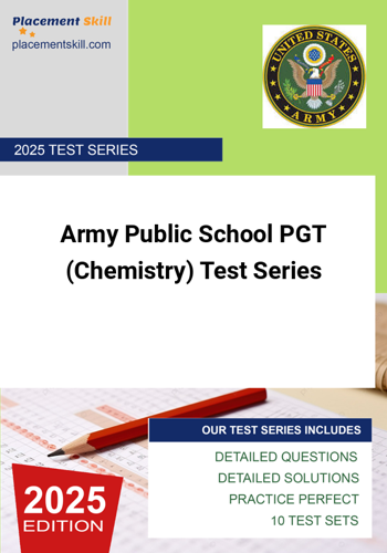 Additional image of Army Public School PGT Chemistry Test Series