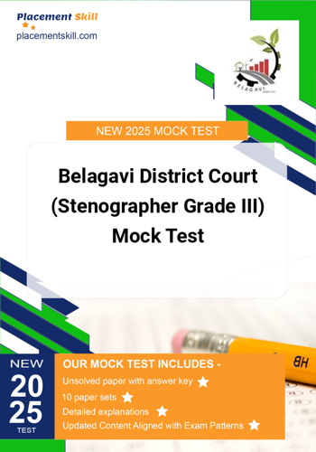 Additional image of Belagavi District Court Stenographer Grade III Mock Test