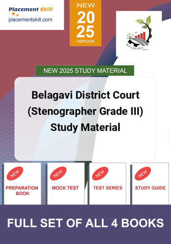 Additional image of Belagavi District Court Stenographer Grade III Study Material