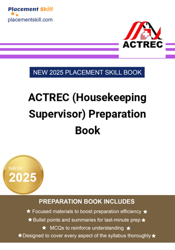 Additional image of ACTREC Housekeeping Supervisor Preparation Book