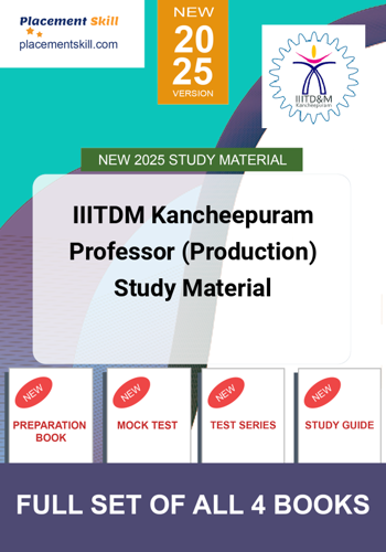 Additional image of IIITDM Kancheepuram Professor Production Study Material