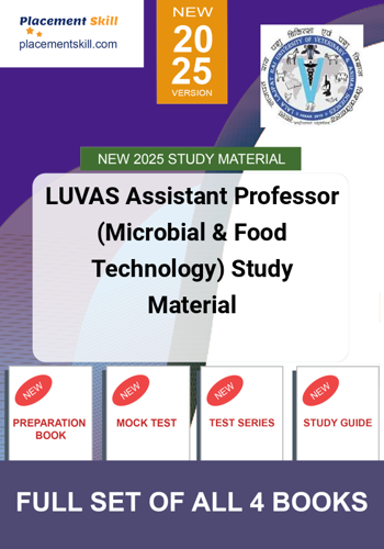 Additional image of LUVAS Assistant Professor Microbial & Food Technology Study Material