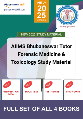 Additional image of AIIMS Bhubaneswar Tutor Forensic Medicine & Toxicology Study Material